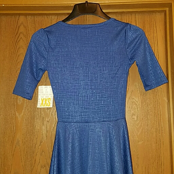 LuLaRoe Nicole blue dress - Picture 5 of 7